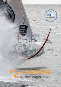 Karver sailing hardware catalog 2023 for deck equipment of you sailboat : furler, lock, sheave, block, jammer, winch.